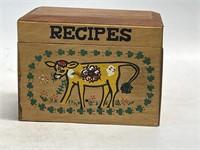 Vintage recipe box