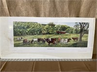 Poster- Shorthorns in Iowa, C. J. Brown