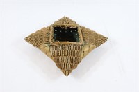 Native Woven Ash & Sweetgrass Handkerchief Basket