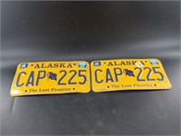 Matched set of Alaskan License plates