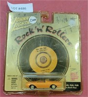 NOS ROCK'N'ROLL JOHNNY LIGHTNING CAR W/ 45 RECORD