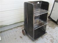 ROLLING PLASTIC OIL CAN CART