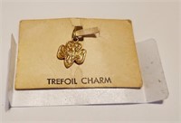 VTG GIRL SCOUTS TREFOIL CHARM