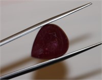Ruby Jewel stone heart-shaped 9.34 CT