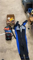 Junior size scuba gear, flippers, google wet