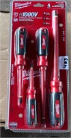 Milwaukee 4pc Insulated Screwdriver Set