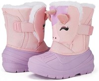 Size:(7) MORENDL Toddler Winter Snow Boots Waterpr
