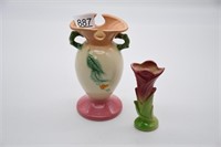 Hull Vase & Bud Vase Marked USA