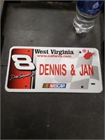 WV Dennis & Jan License Plate Earnhardt Jr