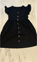 Hosika Girls Black Dress With Pockets For Girls