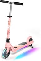 Electric Scooter for Kids Age 6-10  Pink
