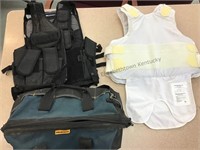 Body armor, tactical vest with back armor and