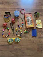 C10) Misc items,gummy bear charms &wooden magnetic