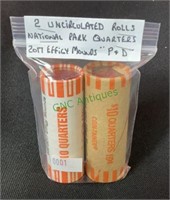 Coins - two uncirculated rolls National Park