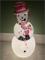 40 In. Dimple Blow Mold Lit Snowman