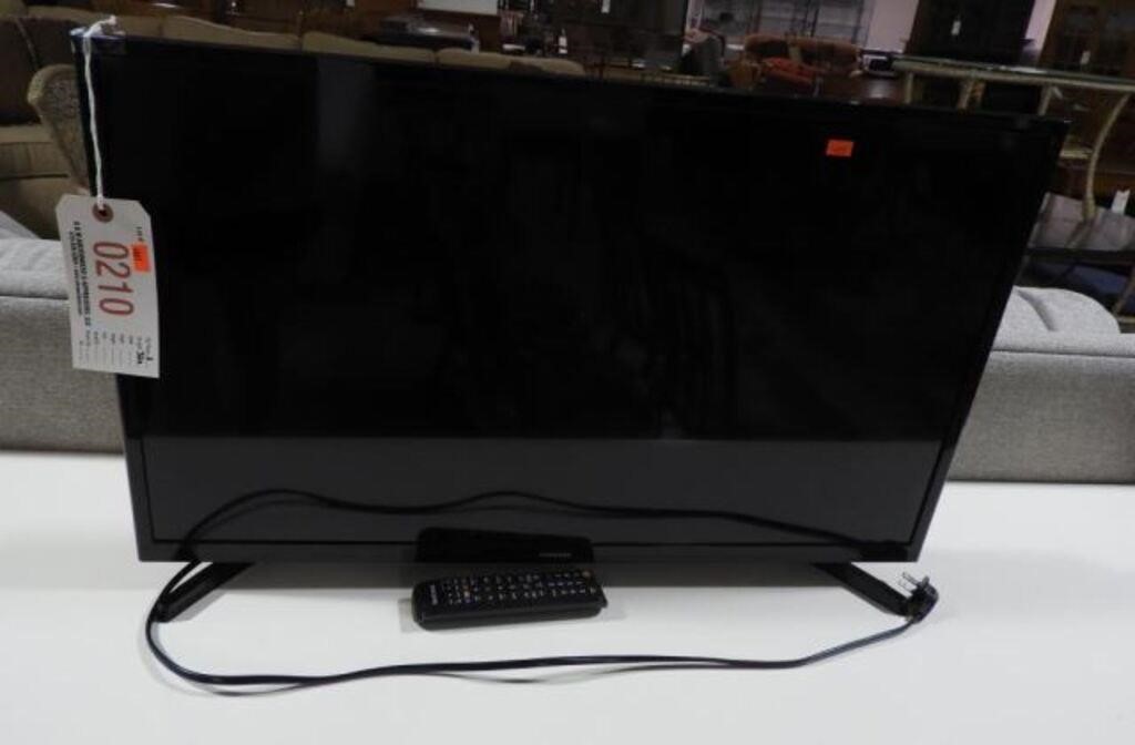 Samsung model UN 32 flatscreen TV with remote