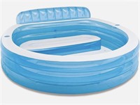 INTEX INFLATABLE LOUNGE POOL 90x86x31IN USED