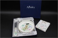 Ansley Wild Tudor Butter Dish & Knife Gift Set