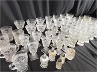 70+ Piece Glassware - matching, but not complete