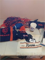 Lot of Chicago Bears memorabilia