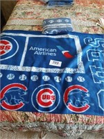 Lot of 2 Chiacog Cubs travel blankets