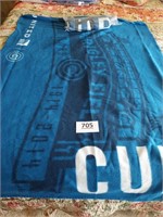 Lot of 2 Chicago Cubs travel blankets