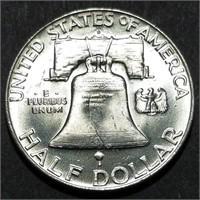1963-D Franklin Half Dollar BU GEM Full Bell Lines