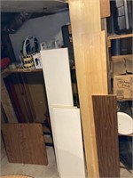 Lot of Assorted Shelving Wood/Other Material