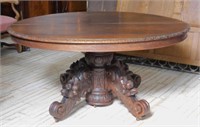 Lovely Louis XIII Style Oak Pedestal Table.