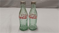 Coca Cola glass salt & pepper shakers