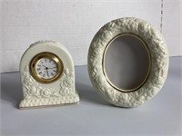 Ceramic Clock & Picture Frame