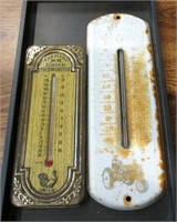 Farmers Almanac & John Deere Thermometers, "AS IS"