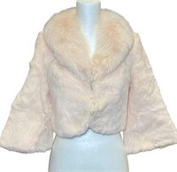 Ladies Cropped Faux Fur Coat