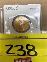 1882-S 5 DOLLAR GOLD PIECE