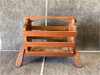 Old Wood Magazine Rack