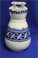 A Vintage Blue and White Argyle Vase?