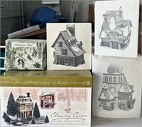 D - LOT OF CHRISTMAS VILLAGE HOUSES (G64)