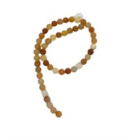 Natural Old Jade 8mm Bead 15 Inch Strand