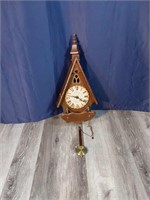 Vtg New England Clock Co Wall Clock