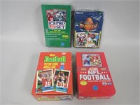 4 PRO FOOTBALL CARD BOXES: