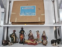 Vintage nativity scene