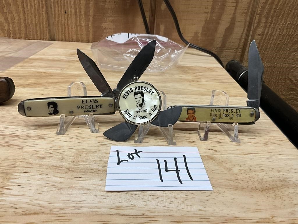 3-Elvis Presley Knives Made In USA