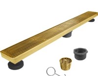 24" Gold Linear Shower Drain