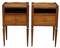 (2) FRENCH LOUIS XVI STYLE BEDSIDE CABINETS
