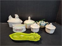 Celery Serving Tray, Small Teapot & More