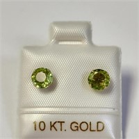 $200 10K  Peridot Earrings