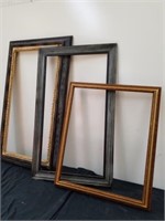Three wood frames no glass