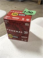 Federal 22 LR 36 grain 550 rounds