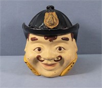 Vintage Ceramic Fireman Cookie Jar