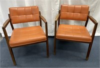 Mid Century Jasper Chair Co Illini Orange Chairs